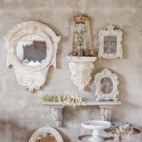Lustro w Stylu Prowansalskim Blanc Mariclo' C