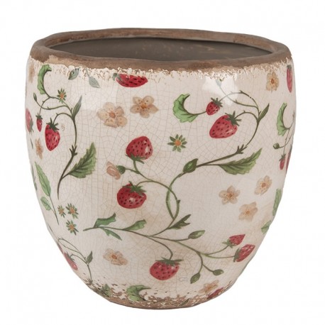 Osłonka Na Doniczkę w Poziomki D Clayre & Eef