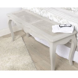 Ława w Stylu Prowansalskim Szara
