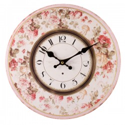 Retro Zegar Róże
