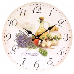 Zegar Do Kuchni z Lawendą
