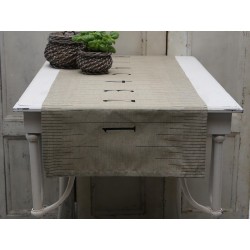 Lniany Bieżnik Na Stół Chic Antique Linijka