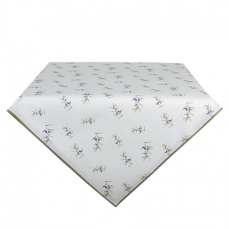 Bawełniany Obrus z Oliwkami Kwadratowy A Clayre & Eef