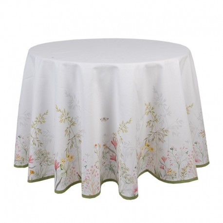 Bawełniany Obrus w Kwiaty Polne Okrągły Clayre & Eef