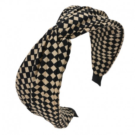 Opaska Do Włosów Damska w Kratkę A Clayre & Eef
