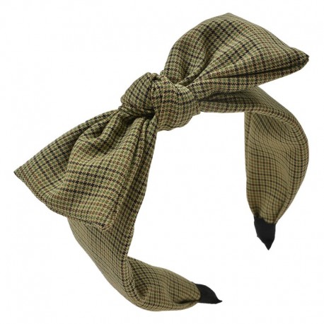 Opaska Do Włosów Damska w Kratę A Clayre & Eef