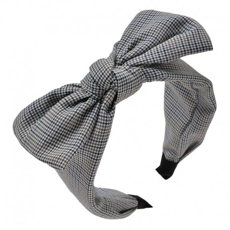 Opaska Do Włosów Damska w Kratę B Clayre & Eef