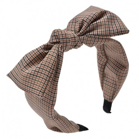 Opaska Do Włosów Damska w Kratę C Clayre & Eef
