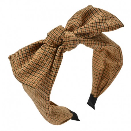 Opaska Do Włosów Damska w Kratę G Clayre & Eef