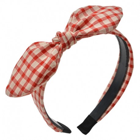 Opaska Do Włosów Damska w Kratę H Clayre & Eef