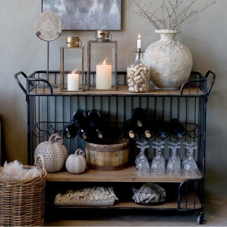 Konsola Loft Chic Antique z Szufladami i Półkami