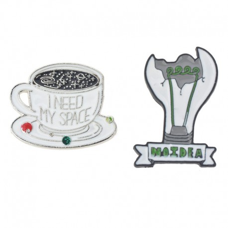 Metalowe Broszki 2 szt. C Clayre & Eef