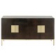 Komoda z Drewna Mango Brązowo-Złota A J-Line