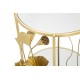 Złoty Stolik Na Kółkach Glamour Flow Mauro Ferretti