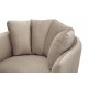 Fotel Glamour Beżowoszary Kiev Mauro Ferretti