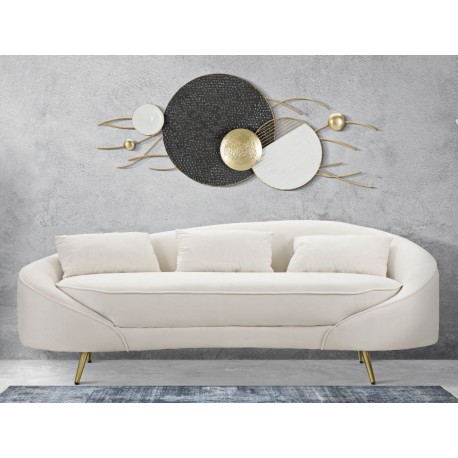 Sofa Glamour Kremowa Oslo A Mauro Ferretti