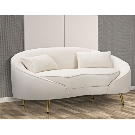 Sofa Glamour Kremowa Oslo B Mauro Ferretti