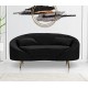 Sofa Glamour Czarna Oslo B Mauro Ferretti
