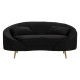 Sofa Glamour Czarna Oslo B Mauro Ferretti