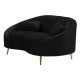 Sofa Glamour Czarna Oslo B Mauro Ferretti