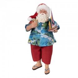 Figurka Świąteczna Mikołaj w Materiałowym Ubraniu H Clayre & Eef