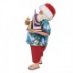 Figurka Świąteczna Mikołaj w Materiałowym Ubraniu H Clayre & Eef