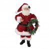 Figurka Świąteczna Mikołaj w Materiałowym Ubraniu M Clayre & Eef