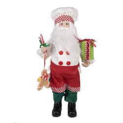 Figurka Świąteczna Mikołaj w Materiałowym Ubraniu O Clayre & Eef