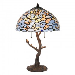 Lampa Stołowa Tiffany w Motyle A Clayre & Eef