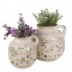 Ceramiczny Dzbanek Ozdobny w Kwiaty M Clayre & Eef
