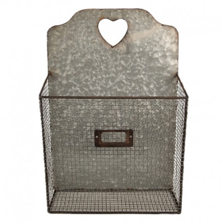 Metalowy Kosz Ścienny/Gazetnik Clayre & Eef