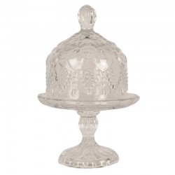 Szklana Patera z Kloszem Mała Clayre & Eef