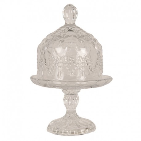 Szklana Patera z Kloszem Mała Clayre & Eef