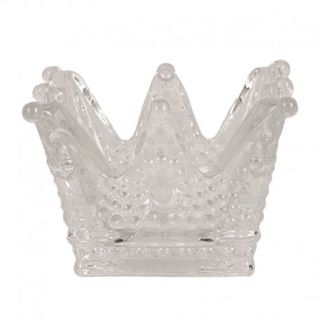 Szklany Świecznik Na Tealight Korona Clayre & Eef