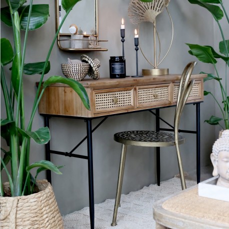 Konsola Loft Chic Antique z Szufladami i Półkami