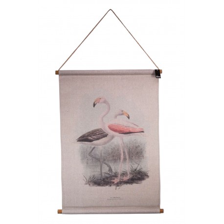 Obraz Na Lnie Aluro Flamingi