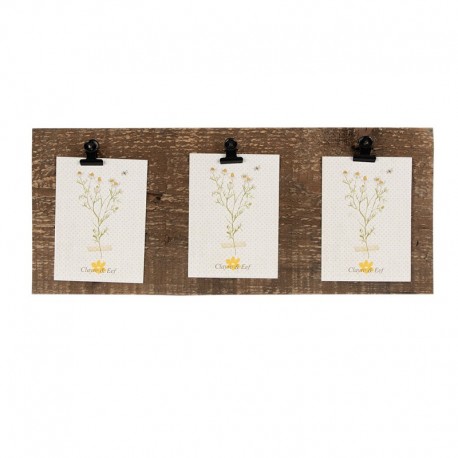 Multiramka Drewniana z Klipsami Rustykalna A Clayre & Eef