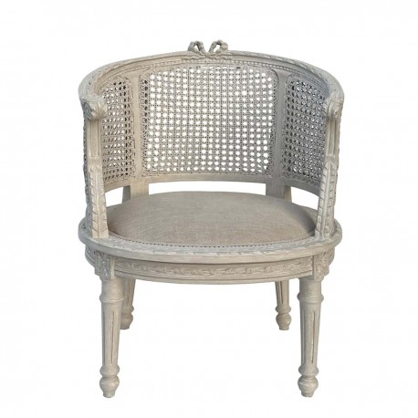 Krzesło/Fotel w Stylu Francuskim Blanc Mariclò A