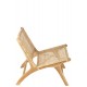 Fotel w Stylu Boho Rattanowy A J-Line