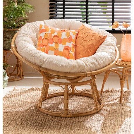 Fotel w Stylu Boho Rattanowy E J-Line