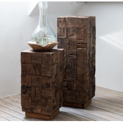 Drewniany Stolik Boczny Pillar C