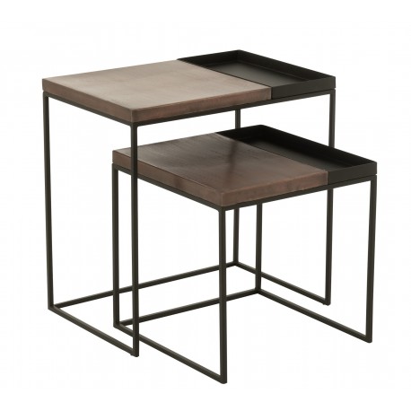 Metalowe Stoliki Loft 2 szt. B