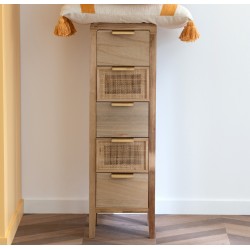 Wysoka Szafka w Stylu Boho Shenil J-Line