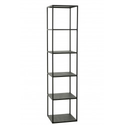 Industrialny Regał Metalowy Czarny A J-Line