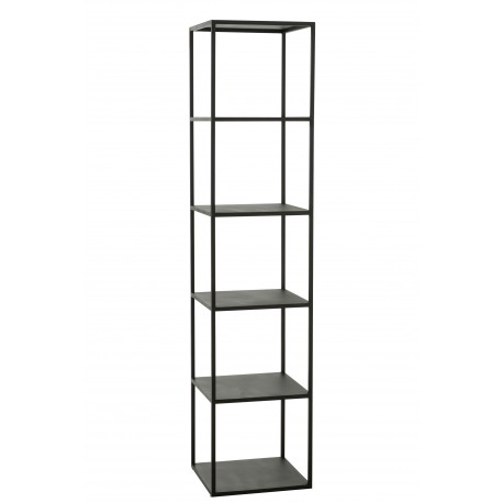 Industrialny Regał Metalowy Czarny A J-Line