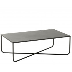 Industrialny Stolik Kawowy Metalowy Czarny A J-Line