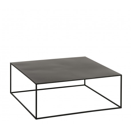 Industrialny Stolik Kawowy Metalowy Czarny B J-Line