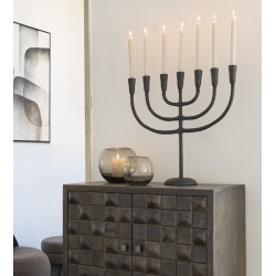 Duży Świecznik Wieloramienny Metalowy A J-Line