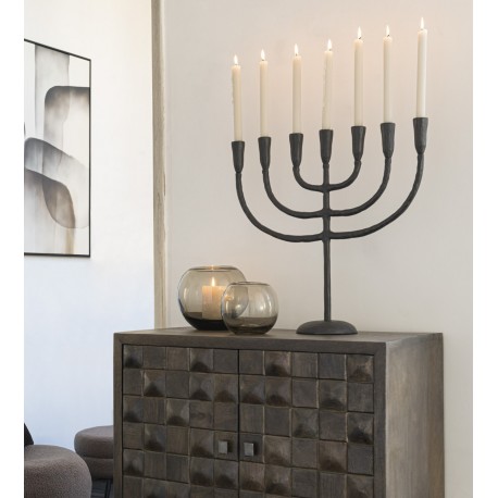 Duży Świecznik Wieloramienny Metalowy A J-Line