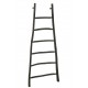 Drabina Na Ręczniki Drewniana Czarna J-Line